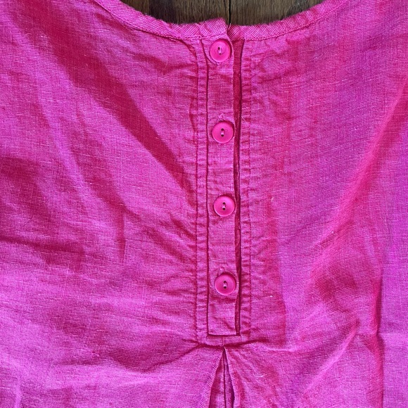 Flax pink linen top size medium - Picture 5 of 5